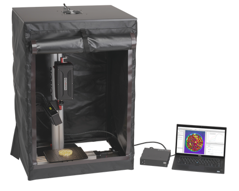 The Benchtop Enclosure accessory eliminates unwanted ambient light.